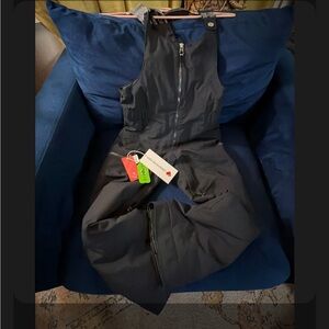 Obermeyer Charcoal Zip-Up Overalls